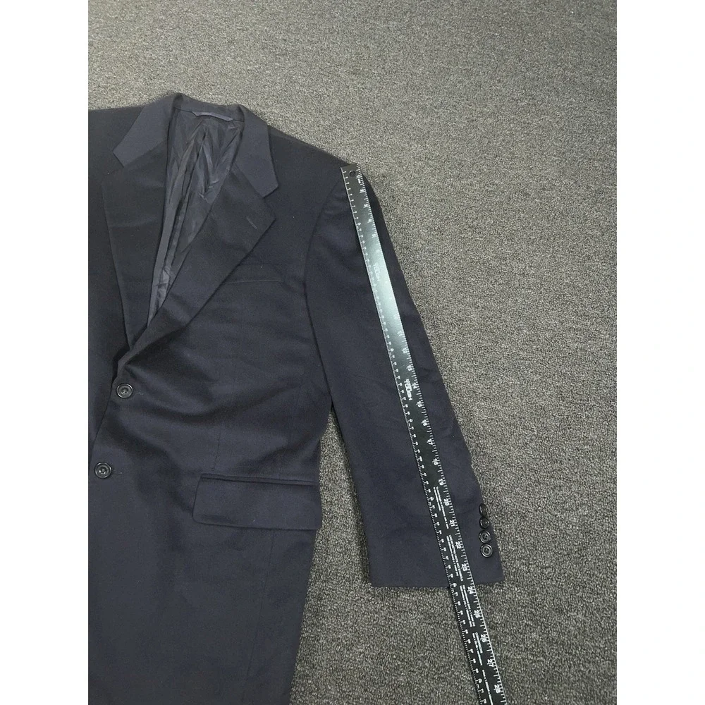 Hickey Freeman Blazer Jacket Men's 40R Blue Loro Piana 100% Cashmere Modern